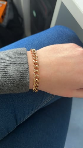 Customer photo review of Bold Chunky Armband Roségold
