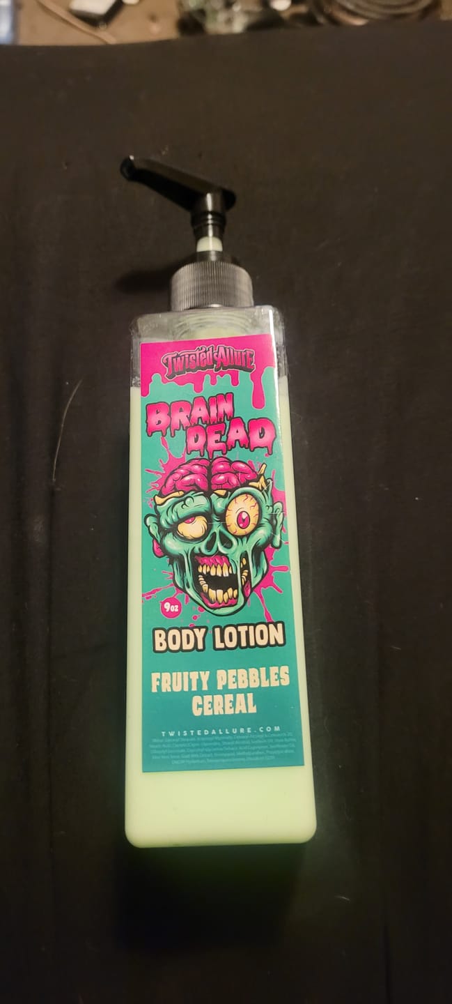 Customer photo review of Brain Dead Body Lotion (Fruity Pebbles Cereal)