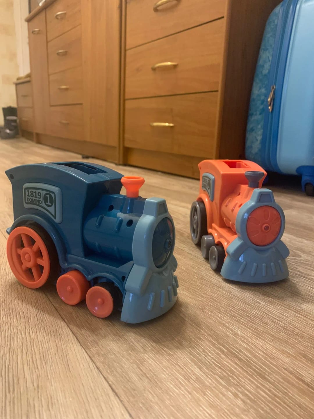 Customer photo review of Train électrique Domino éducative (+ Dominos offerts)