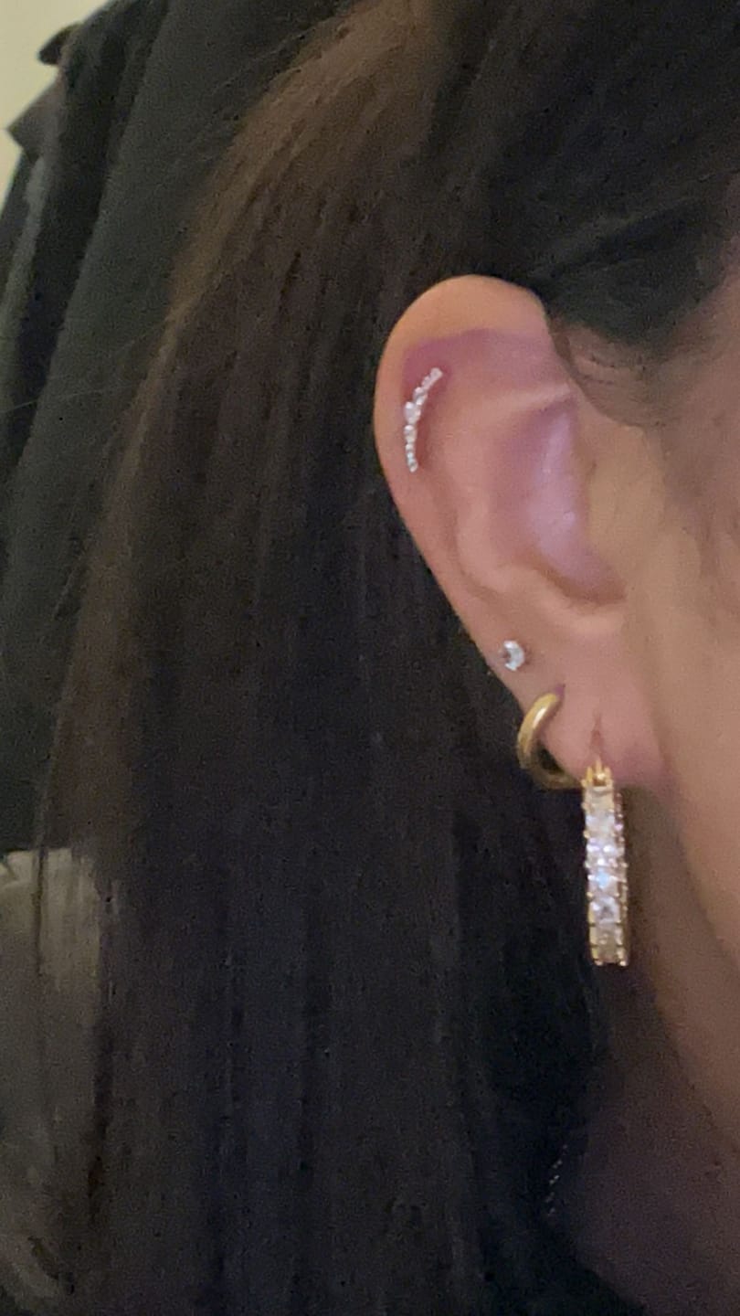 Customer photo review of Jiena Piercing | Titan
