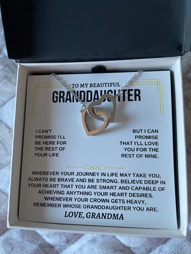 Customer photo review of [ALMOST SOLD OUT] To My Granddaughter - Love Grandma - Beautiful Gift Set - SS117GM