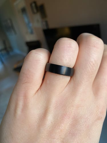 Customer photo review of 6mm Matte Flat Band