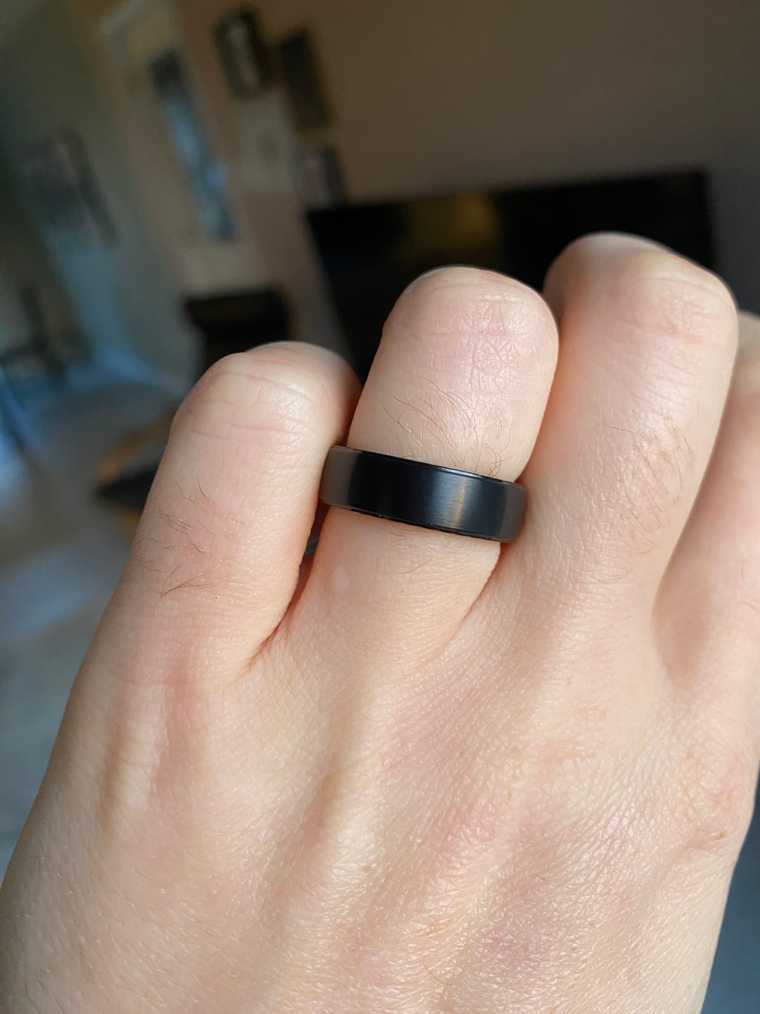 Customer photo review of 6mm Matte Flat Band
