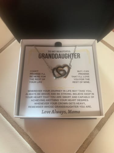 Customer photo review of [ALMOST SOLD OUT] To My Granddaughter - Love Grandma - Beautiful Gift Set - SS117GM