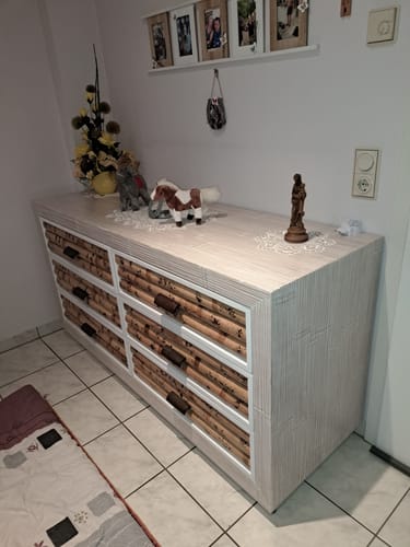 Customer photo review of Bambus Kommode RUMBA weiss