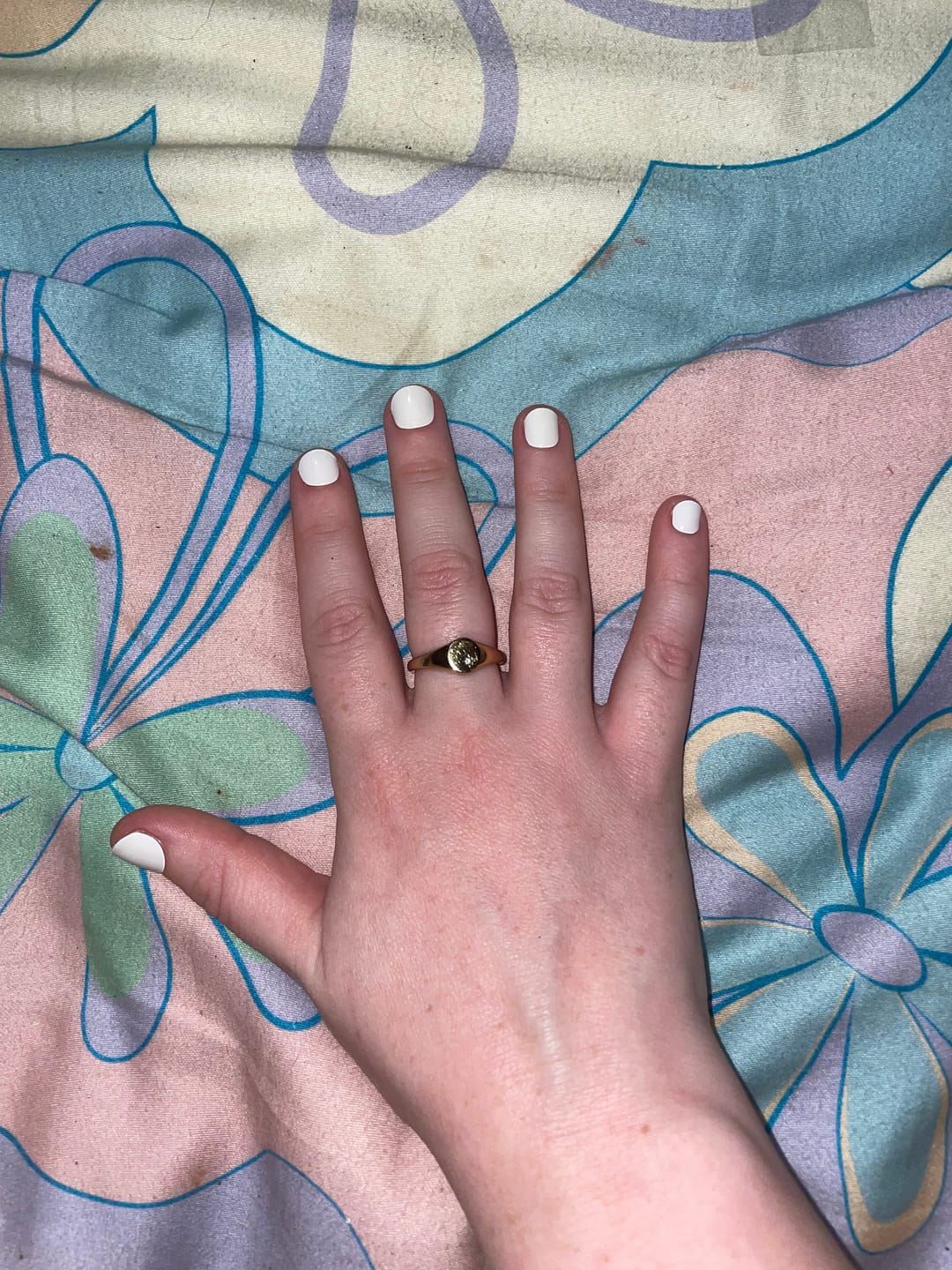 Customer photo review of Icing Sugar White DIY Semicured Gel Nail Sticker Kit