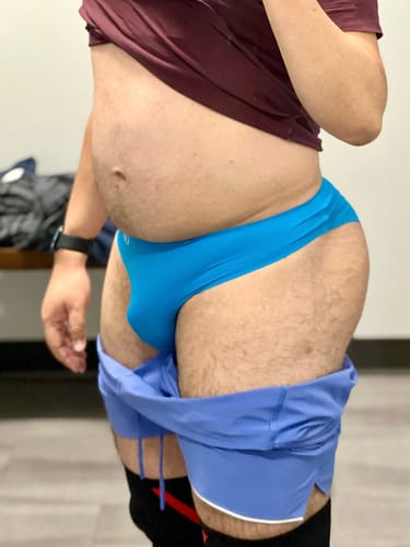 Customer photo review of Blueberry Ice Silk Briefs