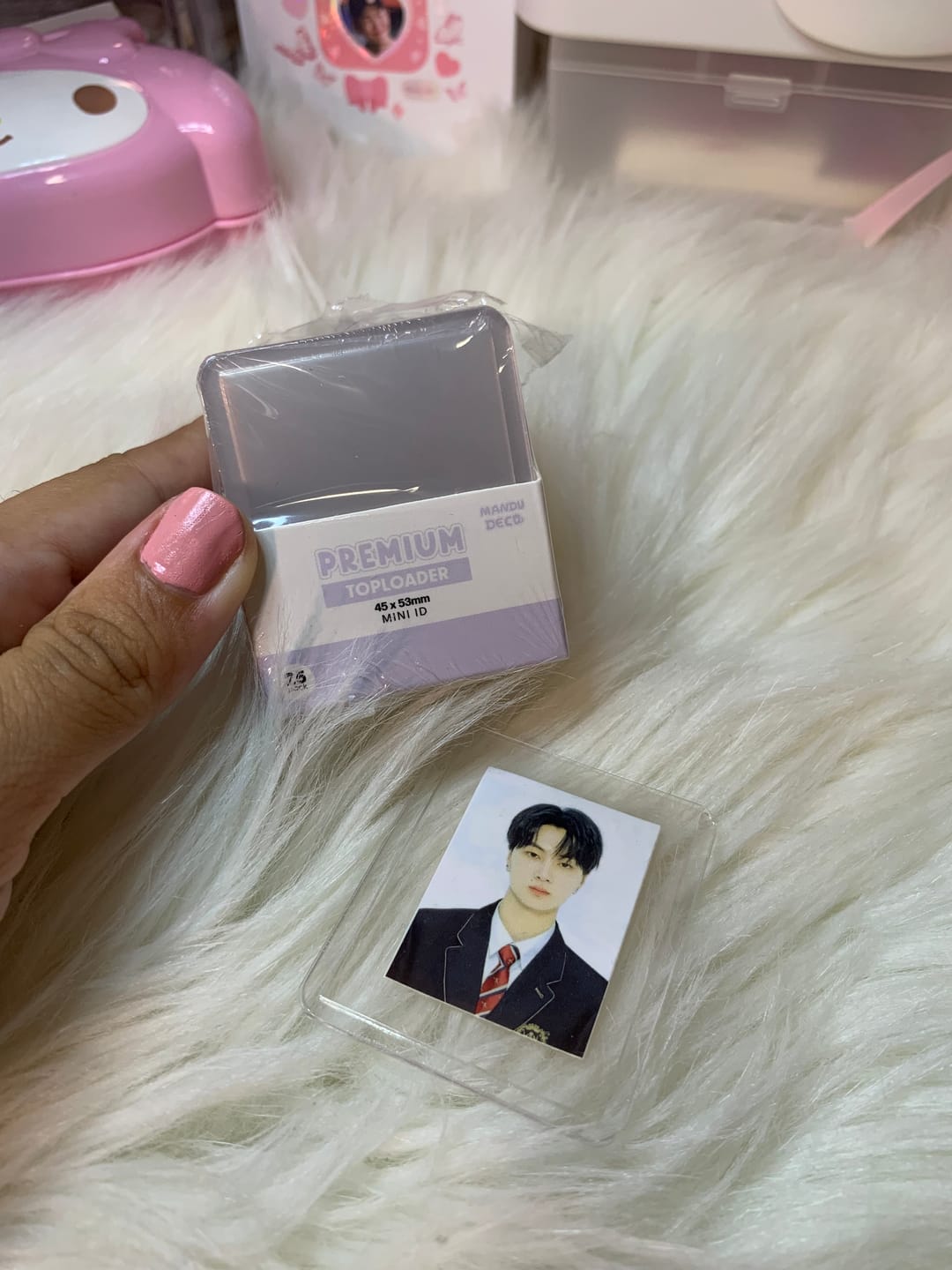 Customer photo review of PREMIUM CLEAR MINI ID TOPLOADER