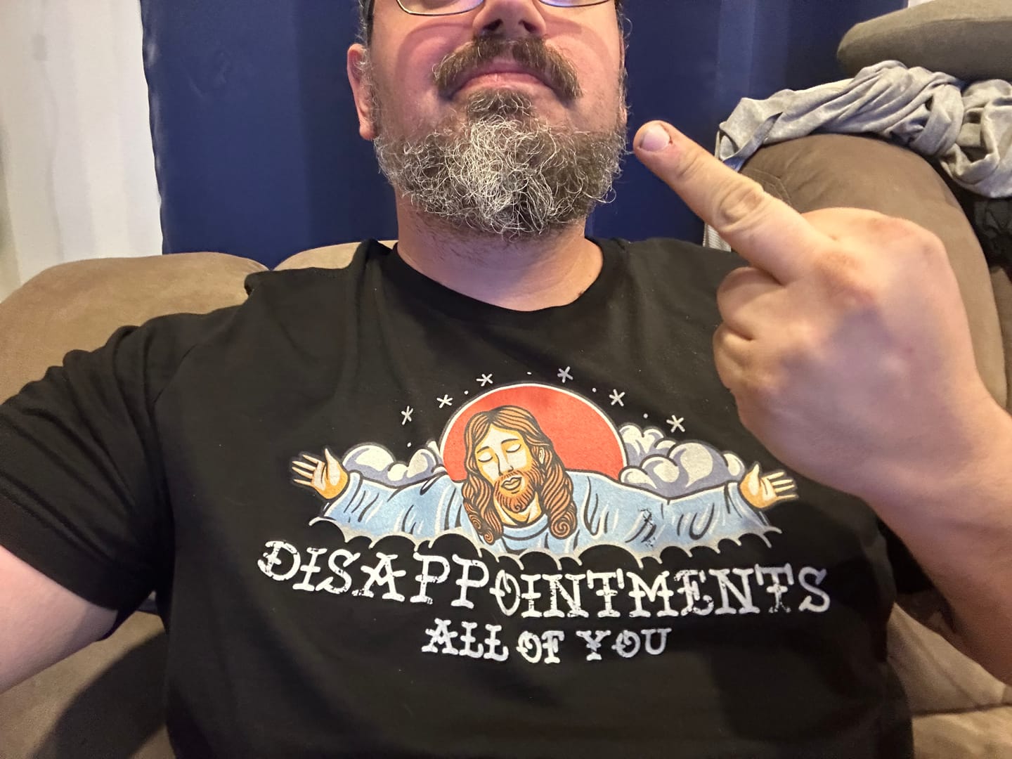 Customer photo review of Premium Disappointments All Of You Old School T-shirt