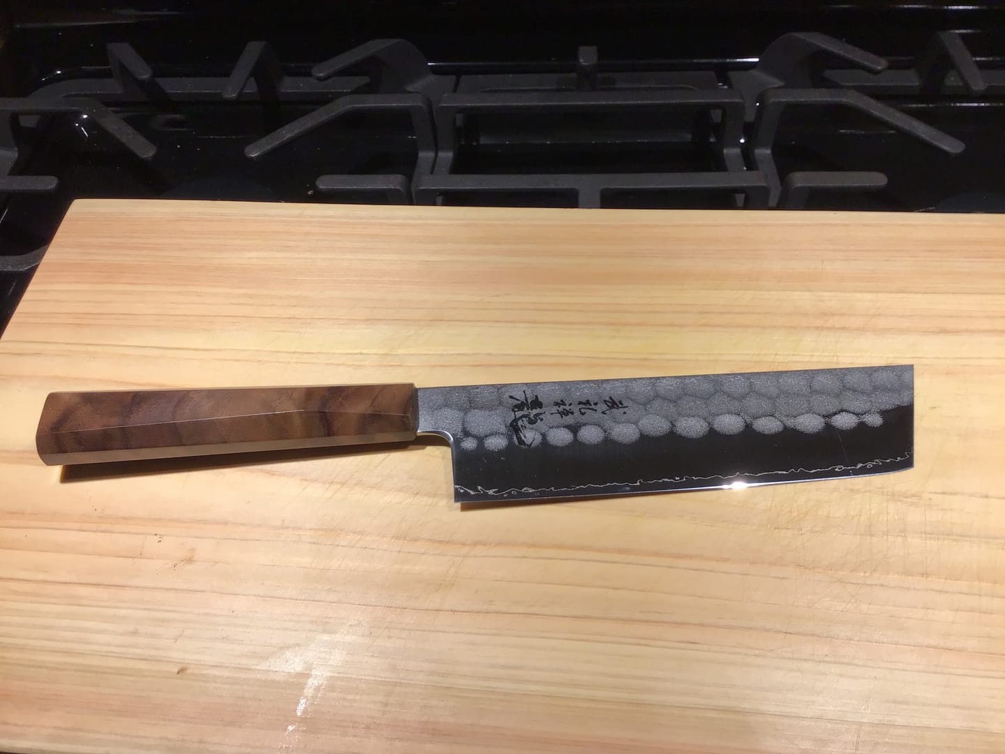 Customer photo review of Ryusen Hamono Blazen Nakiri 165 mm