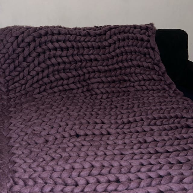 Customer photo review of Couverture tricotée Ulra-Doux