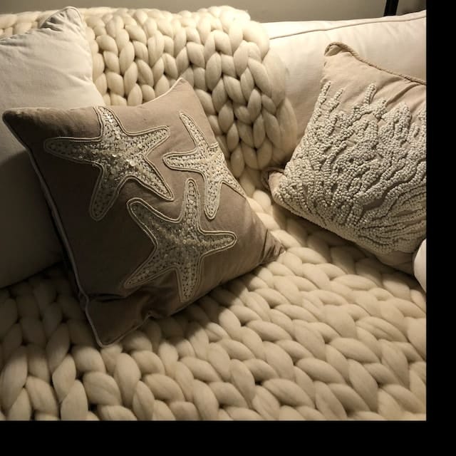 Customer photo review of Couverture tricotée Ulra-Doux