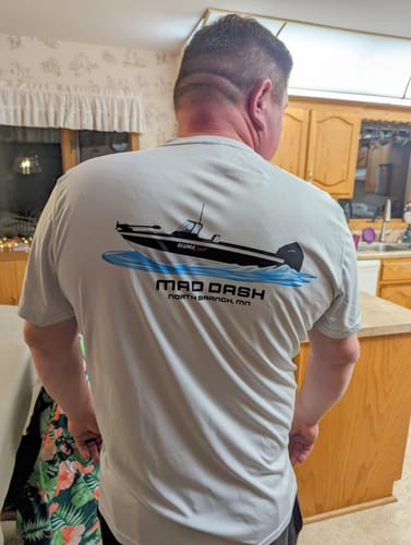Customer photo review of Custom Digital Boat Artwork
