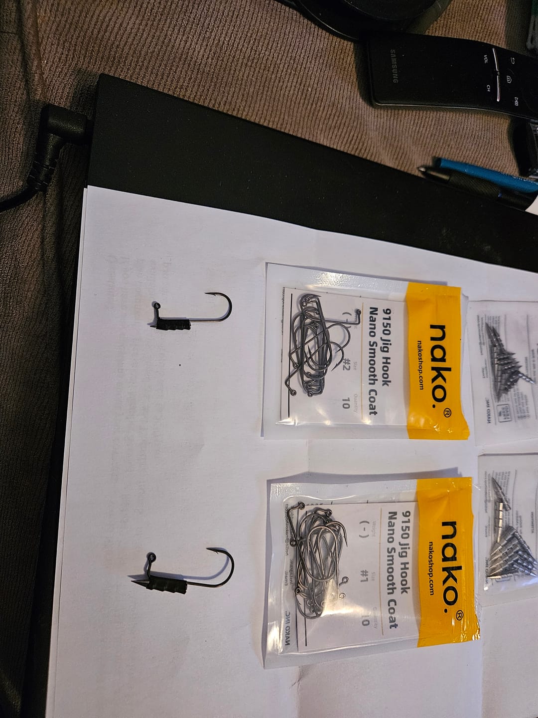 Customer photo review of 97% Purity Tungsten Polished Nail Weights | 10 Pack