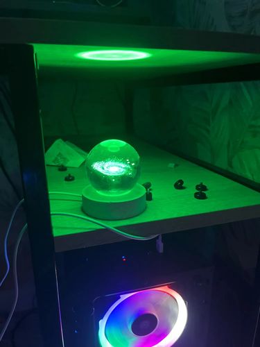 Customer photo review of Ledsen™ CrystalBall - 3D-Solsystemkrystalkugle Med LED-Lys