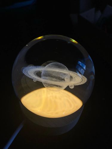 Customer photo review of Ledsen™ CrystalBall - 3D-Solsystemkrystalkugle Med LED-Lys