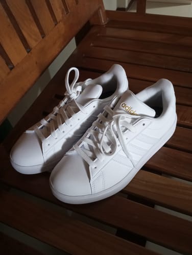 Customer photo review of adidas Women's Grand Court Cloudfoam Lifestyle Court Casual Shoes