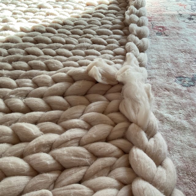 Customer photo review of Couverture tricotée Ulra-Doux