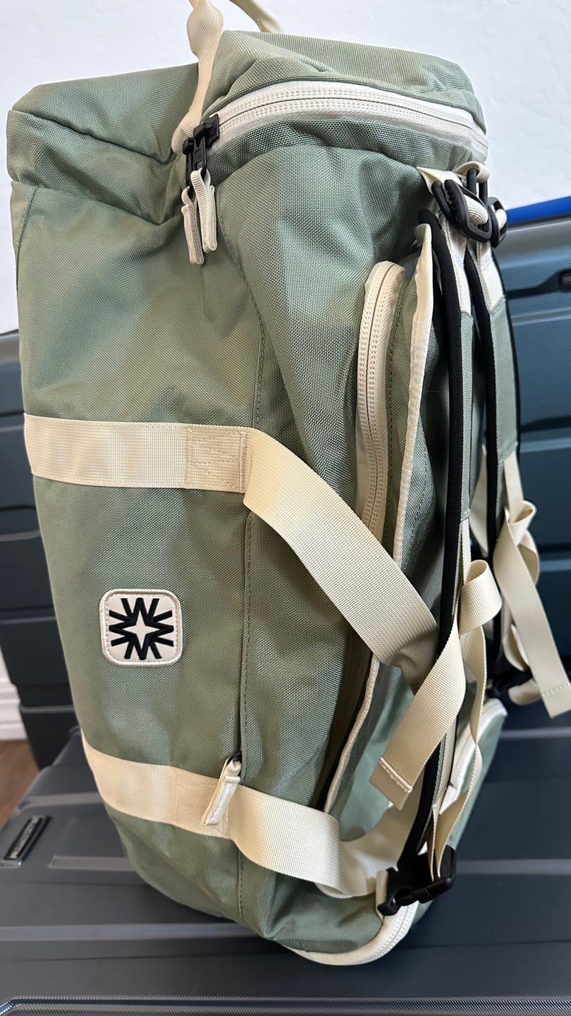 Customer photo review of Valley Duffel Bag Sage