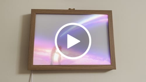 Customer video review of Your Name Light Painting Lamp Light-up Artwork Night Light