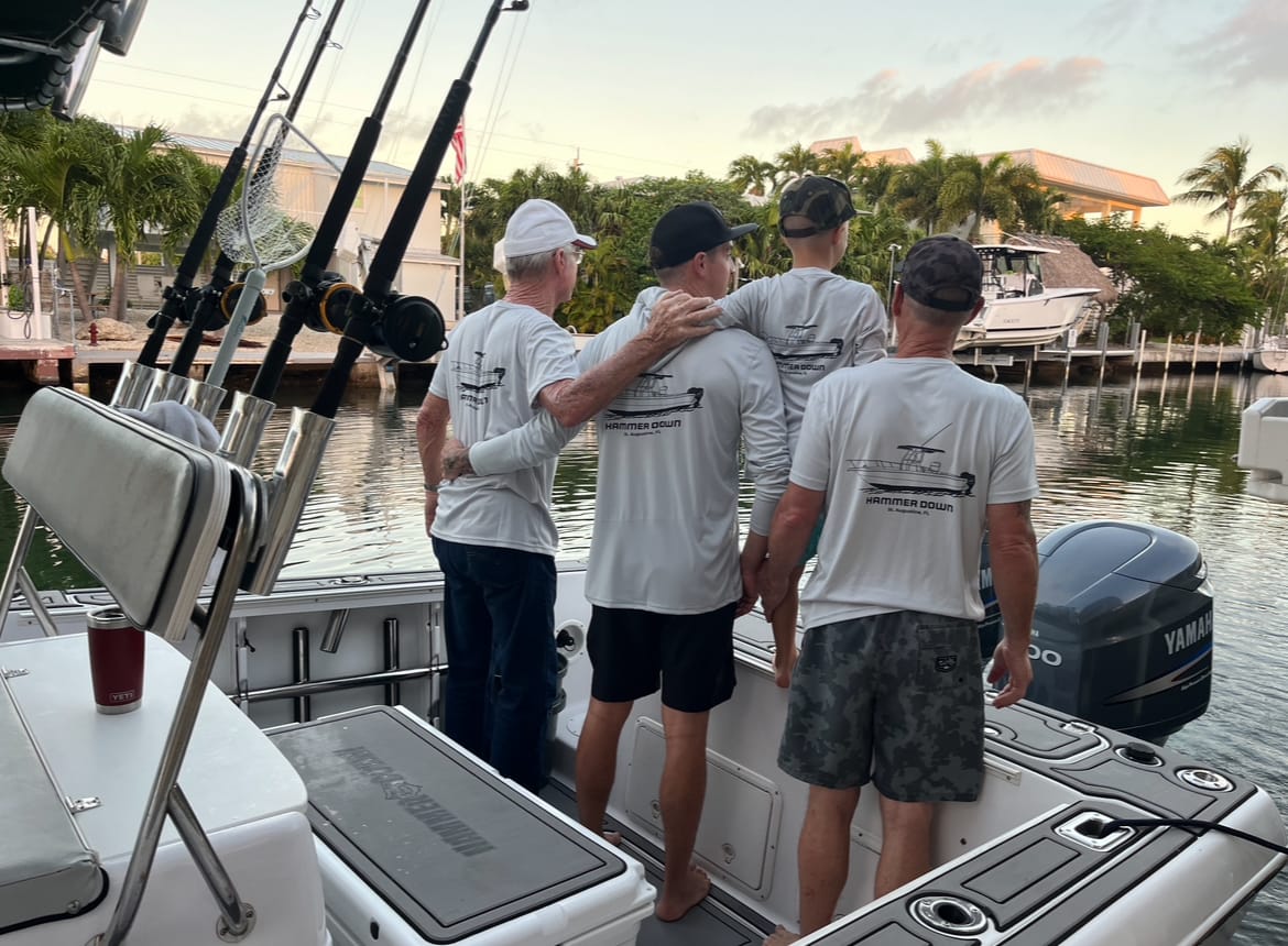 Customer photo review of Youth/Kids Dri-Fit Custom Boat Shirts