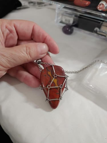 Customer photo review of Crystal Necklace Pouch (Crystal Not Included)