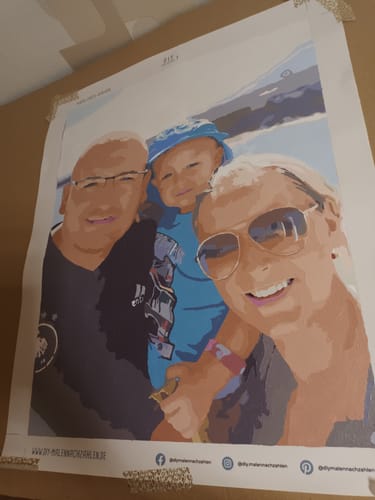 Customer photo review of Malen nach Zahlen - Dein Wunschmotiv