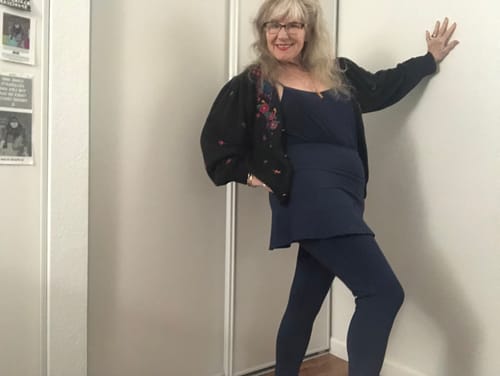 Customer photo review of Complete Coverage A-Line Skirted Leggings W/Pockets