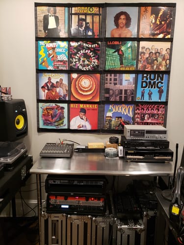 Customer photo review of 12" Vinyl Record Display Frame - LP Wall Storage
