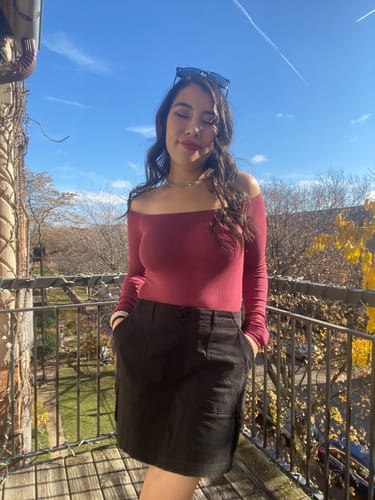 Customer photo review of Off The Shoulder Brami (Full Length)