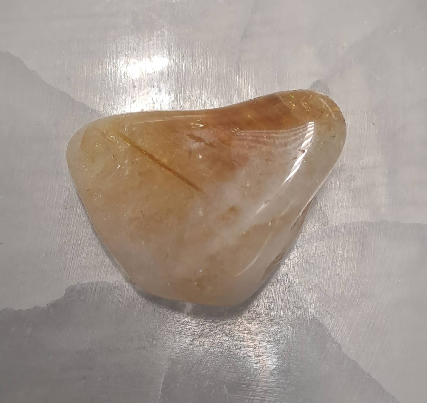 Customer photo review of Citrino calentado Rodado (Amatista calentada) | Abundancia - Energía