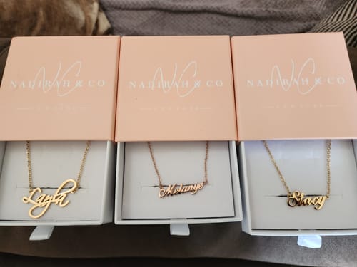 Customer photo review of Personalized Name Necklace