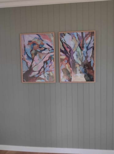 Customer photo review of Two Piece Eucalypt Forest Print Set - Australian Bush Canvas Prints Diptych