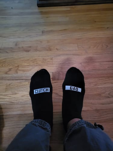 Customer photo review of GAS/CLUTCH ANKLE SOCKS