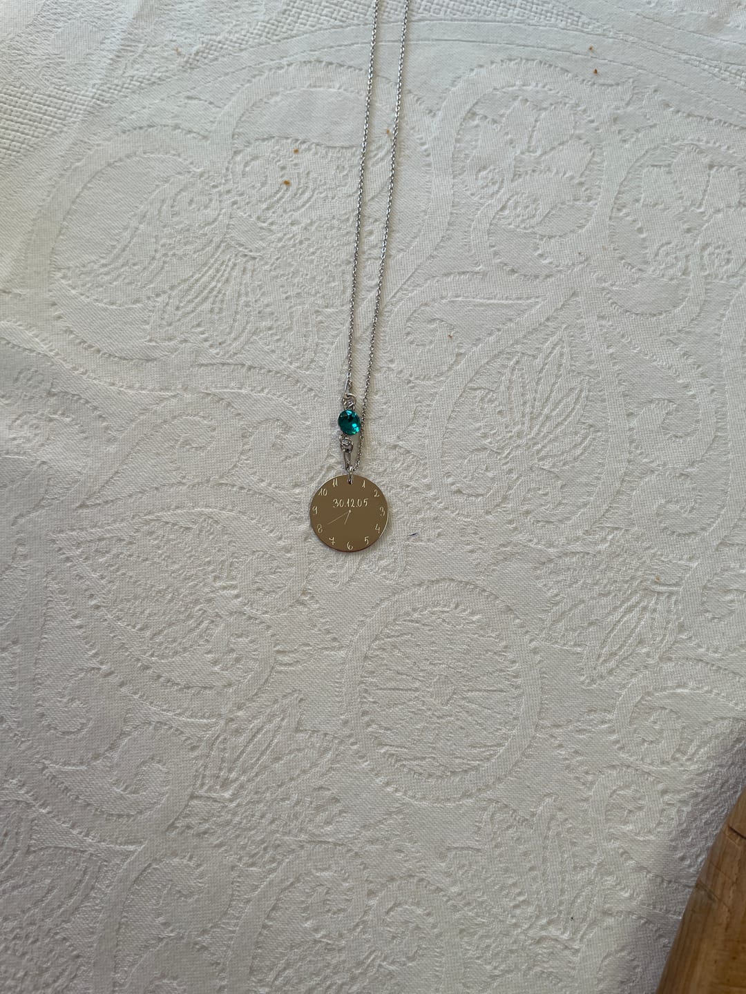 Customer photo review of Halskette "Geburtsuhr"