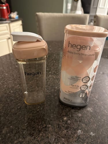 Customer photo review of Hegen PCTO™ 330ml/11oz Straw Cup PPSU Pink (9 months and above)