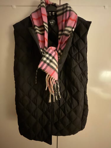 Customer photo review of Uniqlo Women's Pufftech Quilted Vest (Warm Padded) 09 Black
