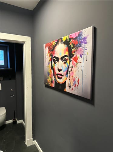 Customer photo review of Leinwandbild Frida Abstrakt Art Querformat