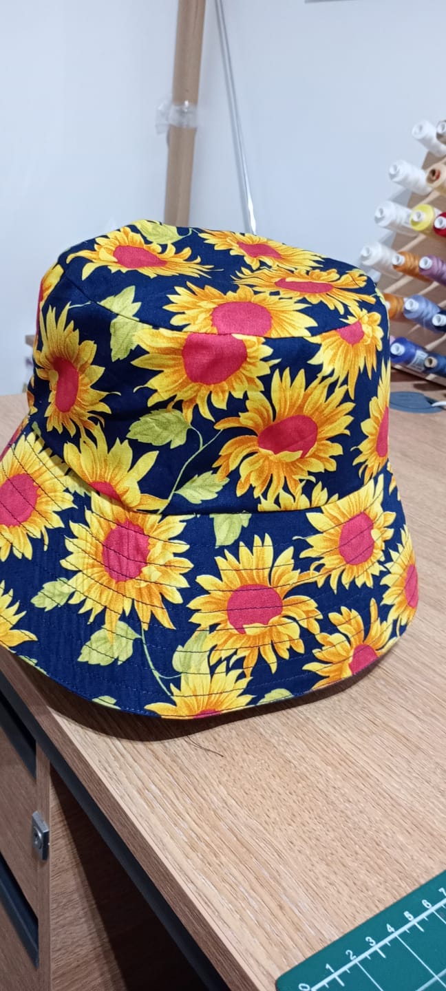 Customer photo review of Sunflowers Rose & Hubble Cotton Poplin Fabric