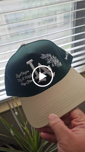 Customer video review of LA 'Roses' Premium Snapback