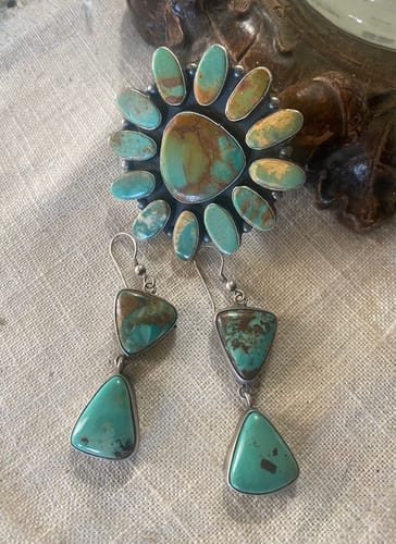 Customer photo review of Navajo Jacqueline Silver & Royston Turquoise Ring Signed