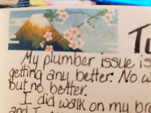 Customer photo review of Kamiiso Kimono Series Washi Tape - Mt. Fuji