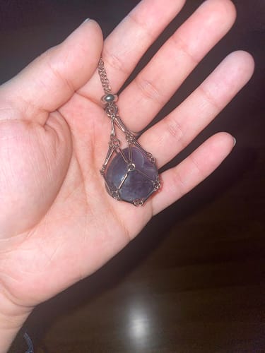 Customer photo review of Crystal Necklace Pouch (Crystal Not Included)