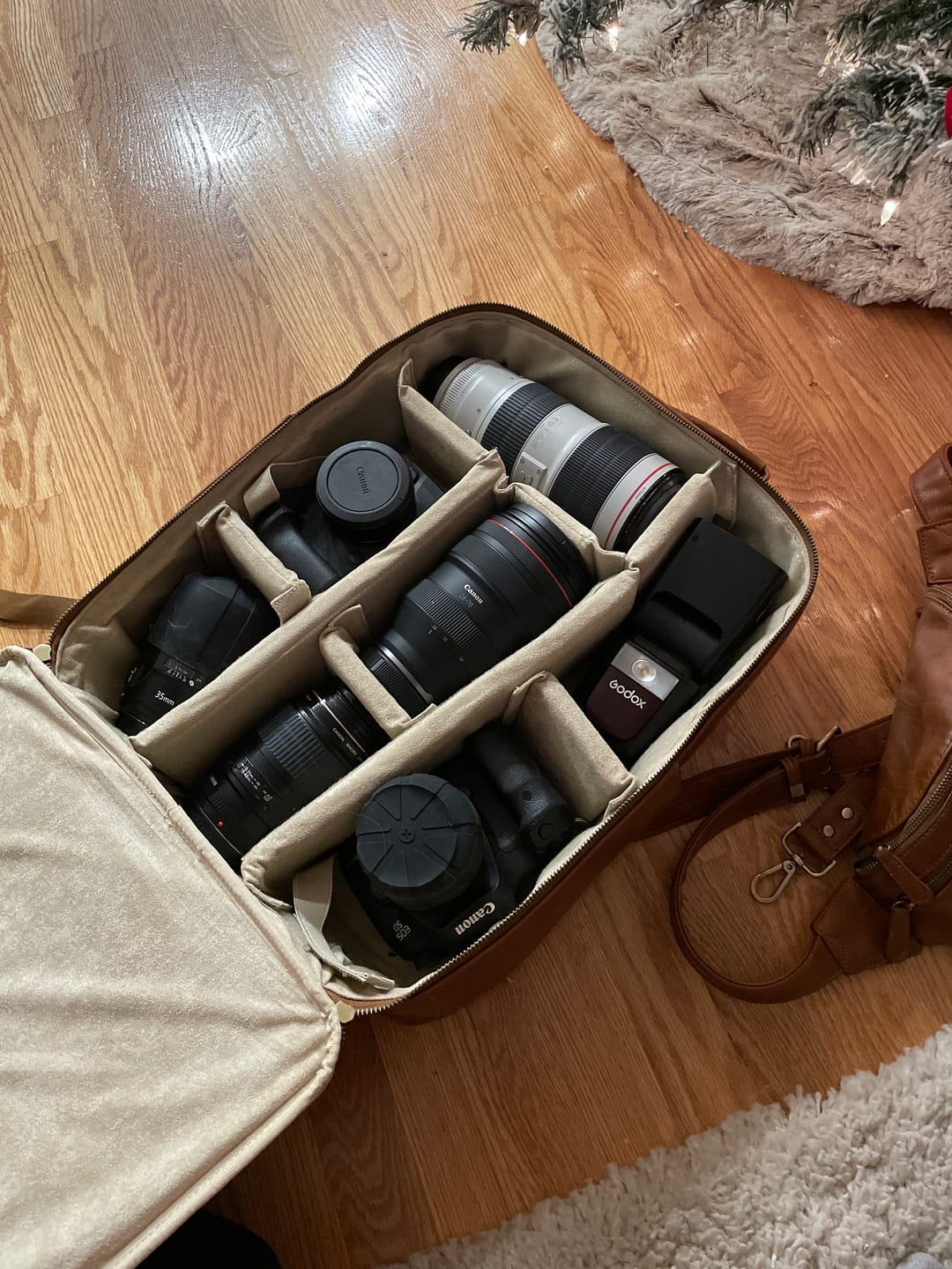 Customer photo review of The Jenessa - Our Full Size Camera Backpack (BROWN & BLACK ARE PRE-ORDERS FOR FEB SHIPPING)