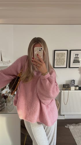 Customer photo review of Meli Strick Pullover - Rosa