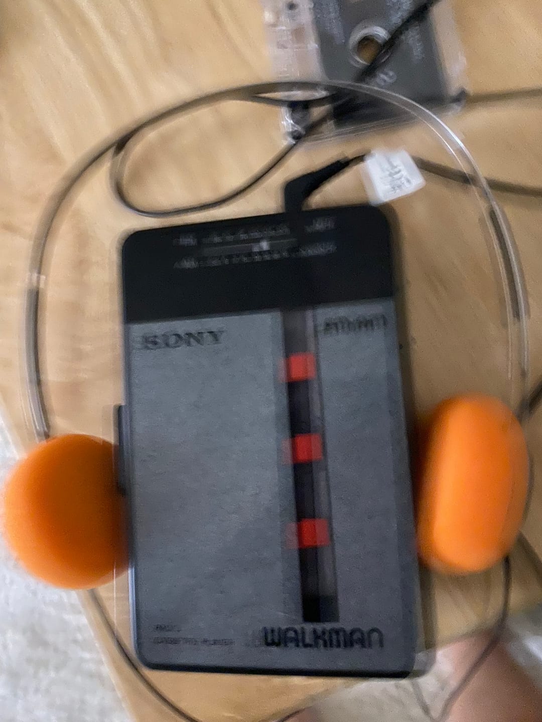 Customer photo review of Sony Walkman WM-AF22 AM/FM Portable Cassette Player