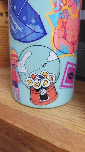 Customer photo review of Hope World Transparent Sticker