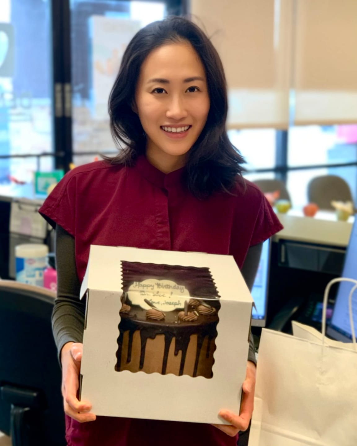 Customer photo review of Marble Éclair Cake