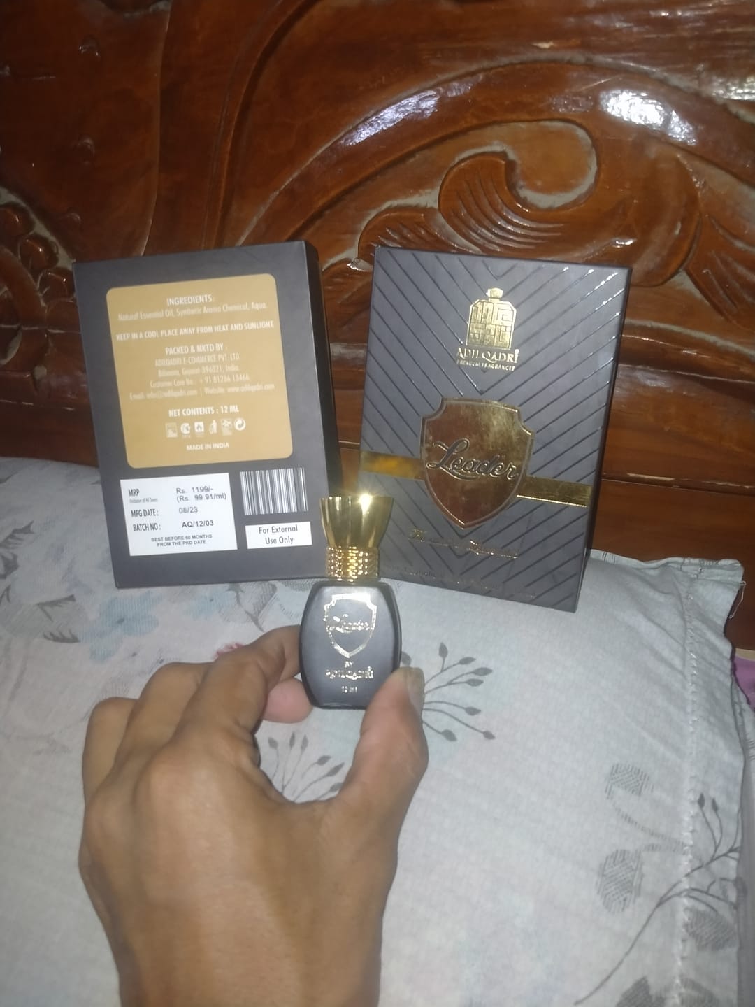 Customer photo review of Leader Luxury Attar Perfume