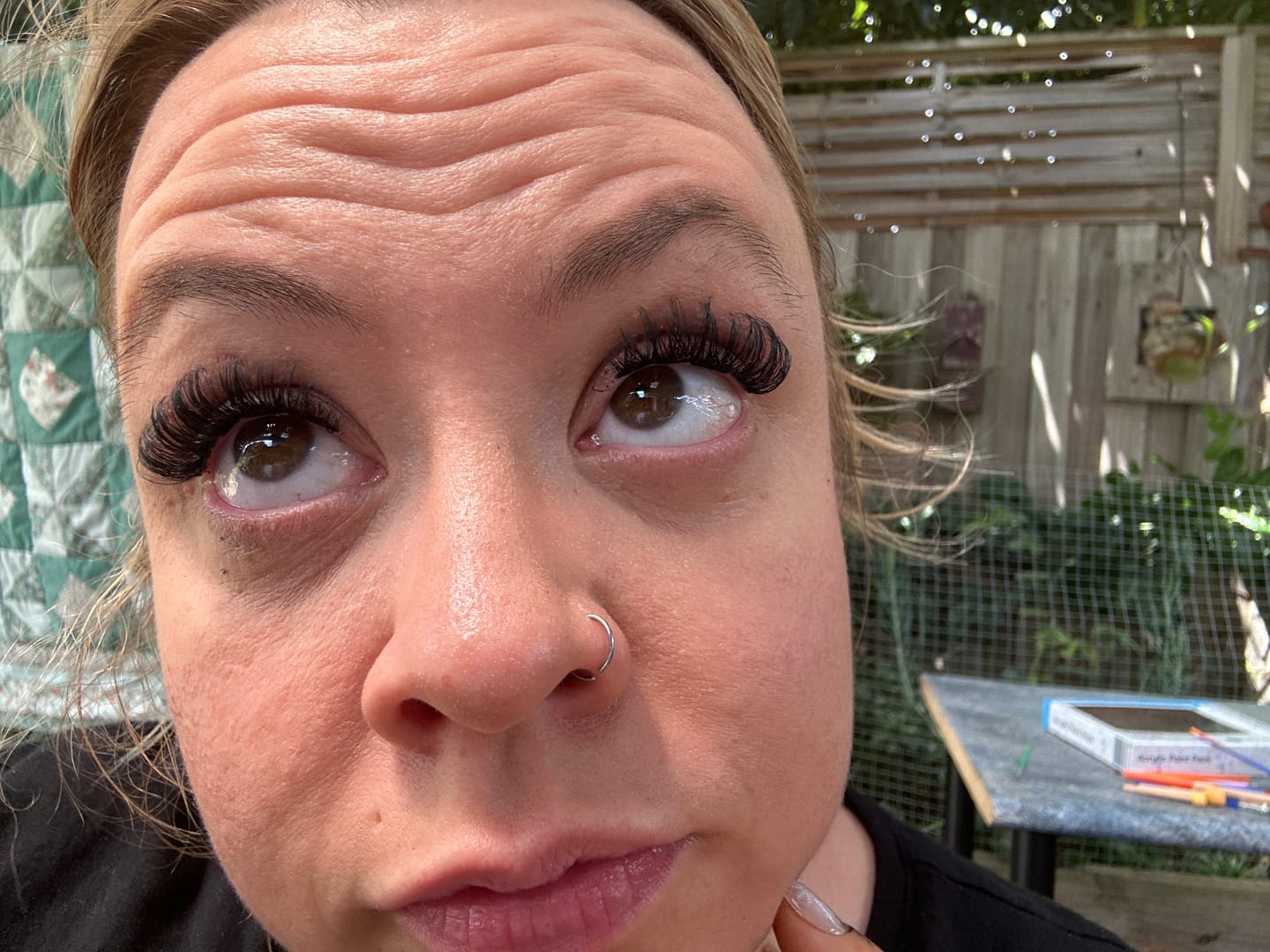 Customer photo review of Infinaluxe Long Wear Lash Sealant